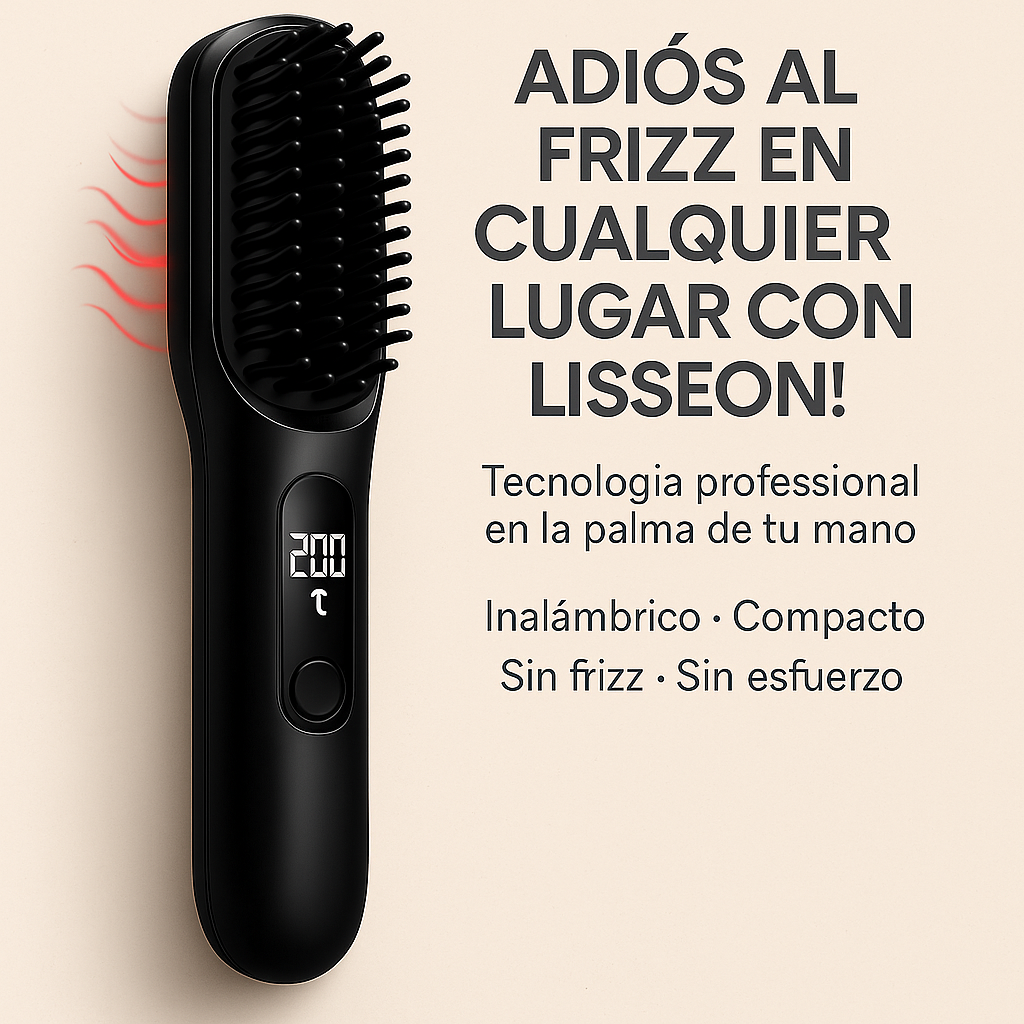 Cepillo Alisador Inalámbrico LISSEON